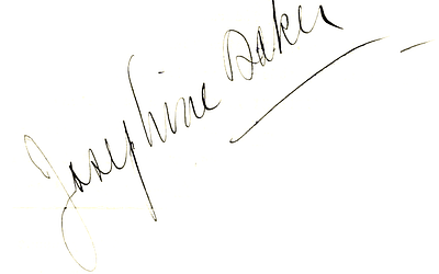 Josephine Baker signature by PARIS BY EMY