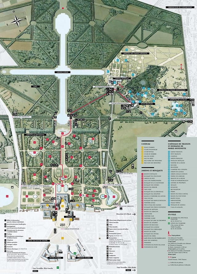 Visiting Versailles map PARIS BY EMY